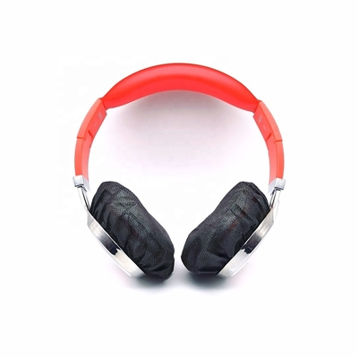 os auriculares descartáveis pretos cobrem as tampas descartáveis da orelha da faixa elástica para auriculares