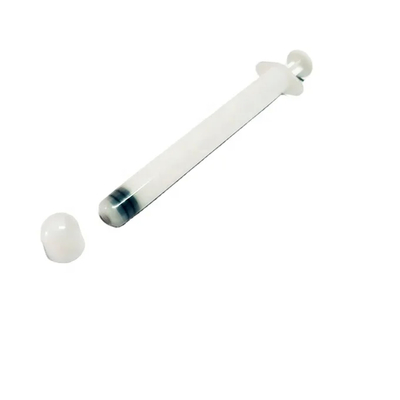Aplicador vaginal de plástico descartável branco e liso para uso fácil e higiénico