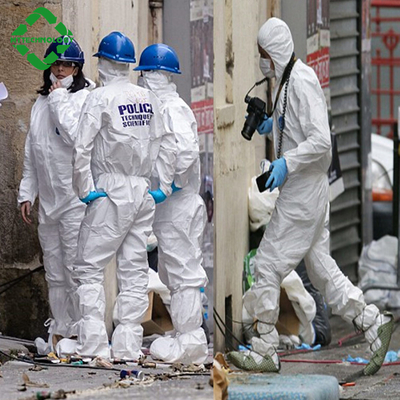 Combinações protetoras descartáveis do vestido do isolamento da combinação do PPE de SMS