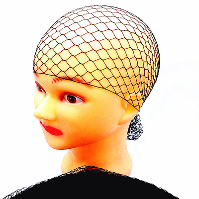 malha elástica invisível da borda da rede de cabelo 100pcs preto