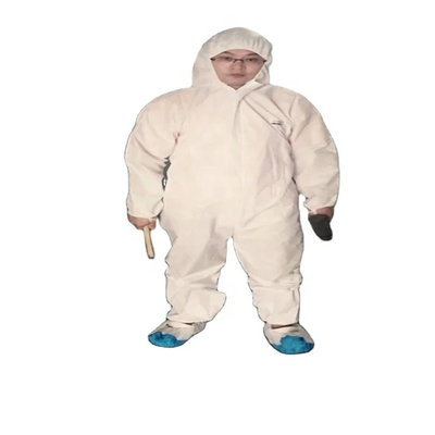 Camisolas descartáveis de corpo inteiro, unisex, com fecho, com proteção de nível