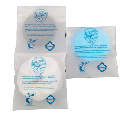 50pc Branco Aparelho de ouvido descartável Coberta de ouvido leve Proteção ecológica da sujeira e poeira