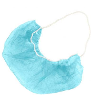 Cobre-barba descartável não tecido 45x20cm Branco Preto Azul