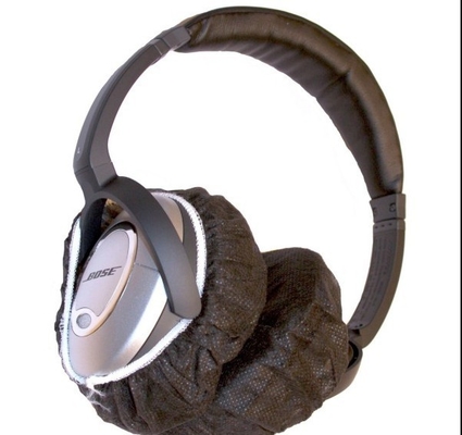 O fones de ouvido do OEM MRI cobre o fones de ouvido não tecido falha o preto das tampas