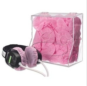 Da tampa descartável do fones de ouvido do PE tampas sanitárias Dustproof dos auriculares