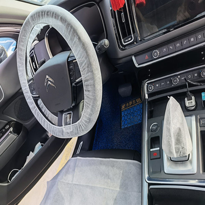 Tampa de Seat não tecida descartável transparente do avião do carro das tampas de volante