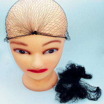 Nylon elástico invisível preto da rede de cabelo dobrável