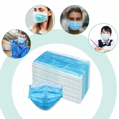 Máscara protetora não tecida cor-de-rosa branca preta azul dos adultos 3 camadas médicas
