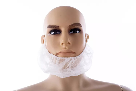 Tampa descartável da barba do uso médico de transformação de produtos alimentares com laço da orelha