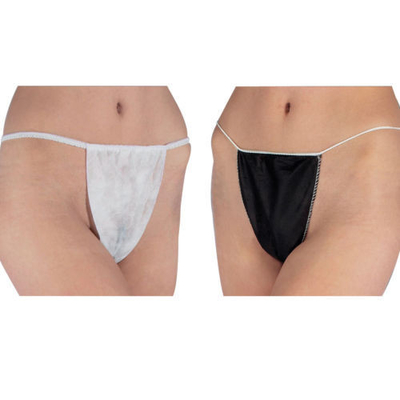 Cuecas descartável não tecida G do biquini do roupa interior - corda para bronzear-se do pulverizador